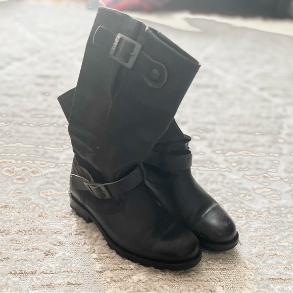 Leather Moto Boots - Picture 1 of 10